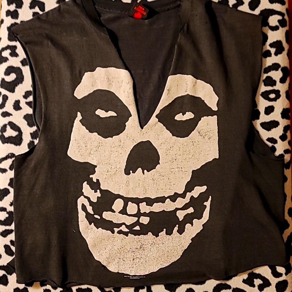 Misfits Distressed Vintage Crop Tank